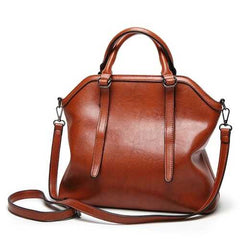 Women High Quality PU Leather Vintage Elegant Functional Handbag Shoulder Bag