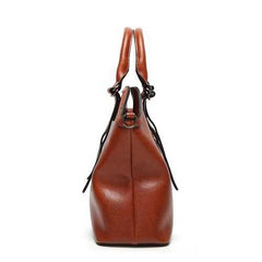 Women High Quality PU Leather Vintage Elegant Functional Handbag Shoulder Bag