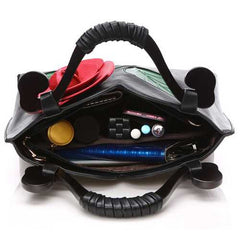 Women National Style Flower Decoration PU Leather Handbag Crossbody Bag