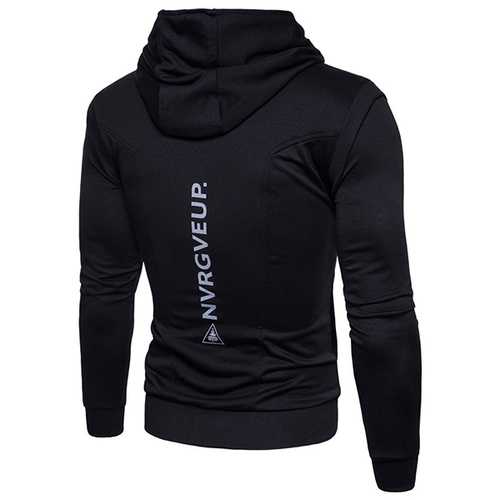 Fashion Zipper Design Stitching Hoodies Sweatshirts