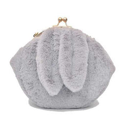 Cute Rabbit Plush Creative Shoulder Bag Phone Bag Chain Shell Crossbody Bags