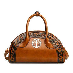 Women National Retro Handbag Folk Elegant Crossbody Bag