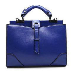 Women Fashion PU Oil Wax Handbag Large Capacity Casual Shoulder Bag