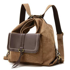 Multifunctional Women Casual Crossbody Bag Retro Backpack