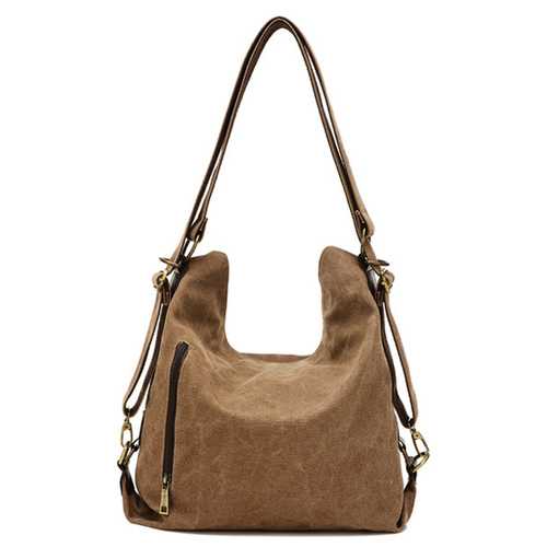 Multifunctional Women Casual Crossbody Bag Retro Backpack