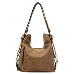 Multifunctional Women Casual Crossbody Bag Retro Backpack