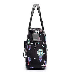 Women Nylon Multi Pocket Waterproof Lightweight Handbag Shoulder Crossbody Bag