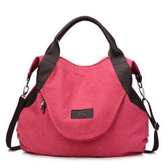 Women Canvas Tote Bag Casual Crossbody Shoulder Bag