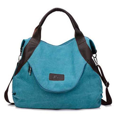 Women Canvas Tote Bag Casual Crossbody Shoulder Bag