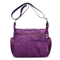 Women Nylon Multi Pocket  Shoulder Bag Crossbody Bag