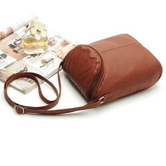 Women PU Leather Casual Bucket Bag Crossbody Bag