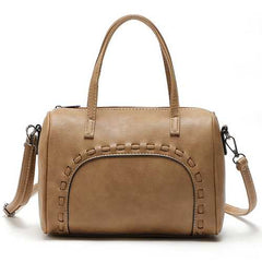 Large Capacity Women Retro Pu Leather Crossbody Bag Handbag