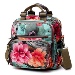 National Style Outdoor Flower Pattern Shoulder Bag Crossbody