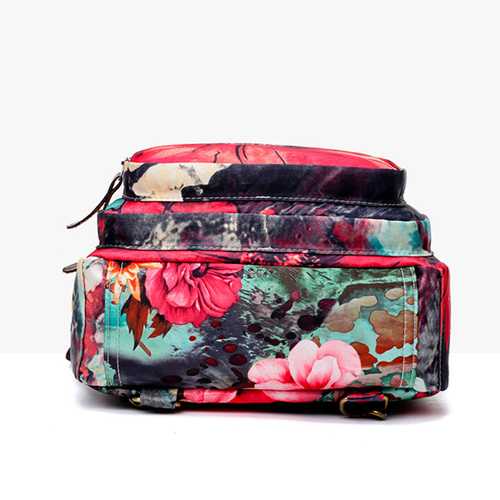 National Style Outdoor Flower Pattern Shoulder Bag Crossbody