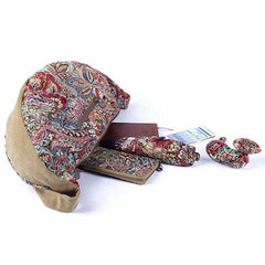 Brenice Women Large Capacity Ethnic Embroidery Shoulder Bag