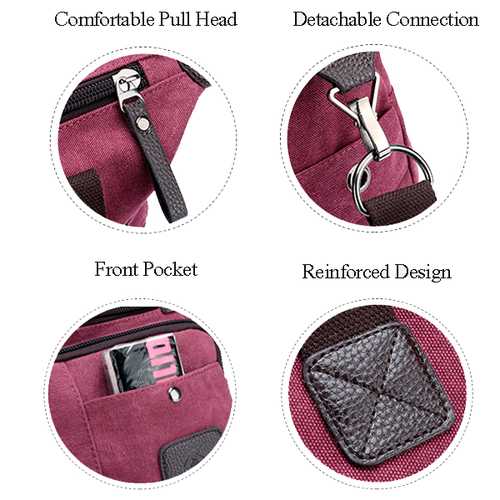 Women Canvas Large Capacity Sport Travel Crossbody Bag