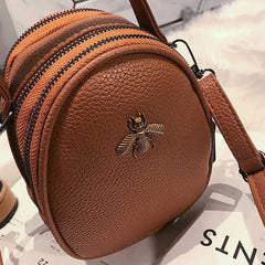 Metallic Bee Bag Shoulder Bag Crossbody Bag Multi-pocket Diagonal Portable Handbag