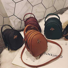Metallic Bee Bag Shoulder Bag Crossbody Bag Multi-pocket Diagonal Portable Handbag