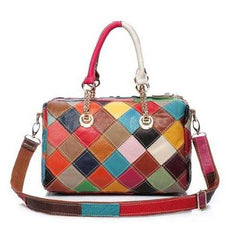 Women Elegant Flower Patchwork Crossbody Bag Handbag