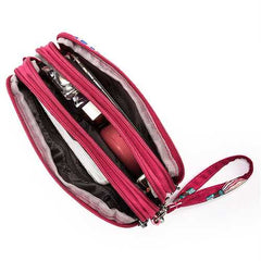 Women Nylon Colorful Multi-level Casual Wallet Shoulder Bag