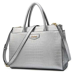 Kadell Metal Crocodile Large Capacity Pattern Handbag For Women