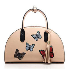 Women National Style Semicircle Handbag Shoulder Bag Crossbo