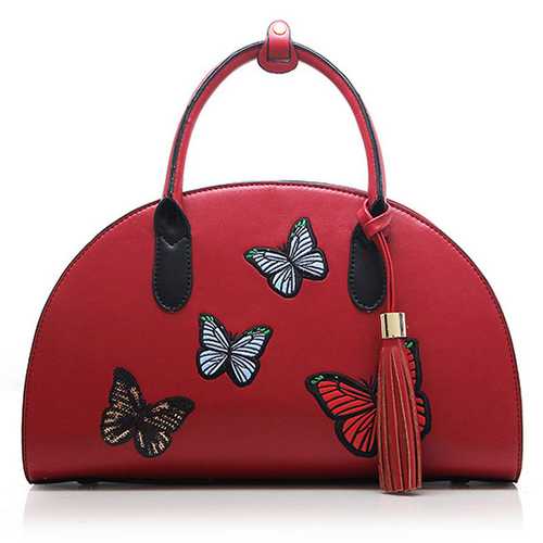 Women National Style Semicircle Handbag Shoulder Bag Crossbo