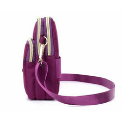 Women Nylon Mini Phone Bags Portable Leisure  Crossbody Bag