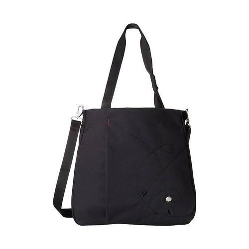 Haiku Women"s Journey Eco Tote Bag, Black w/ Plum Stitch