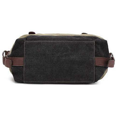 Women Casual Stripe Canvas Handbags Micro-Fibric Leather Sho