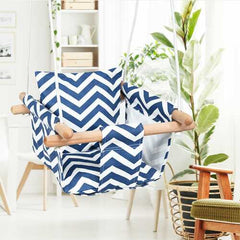 Indoor Outdoor Baby Canvas Hanging Swing-Blue