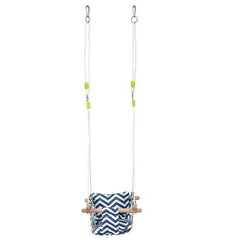 Indoor Outdoor Baby Canvas Hanging Swing-Blue
