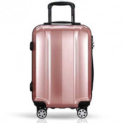 3 Pcs 20" 24" 28" GLOBALWAY ABS+PC Luggage Travel Set-Pink